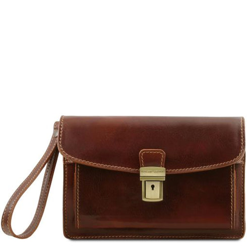 Max - Leather handy wrist bag